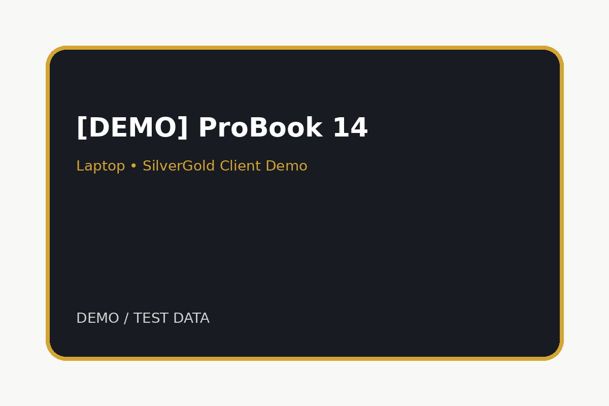 [DEMO] SilverGold ProBook 14